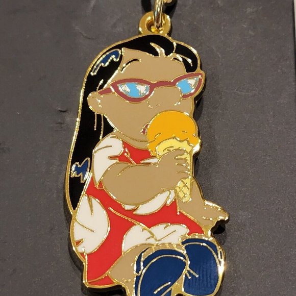 Loungefly Disney Lilo & Stitch Ice Cream Enamel Keychain Set of 2 NEW - Picture 8 of 12